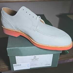 Men's White Nubuck Derbys